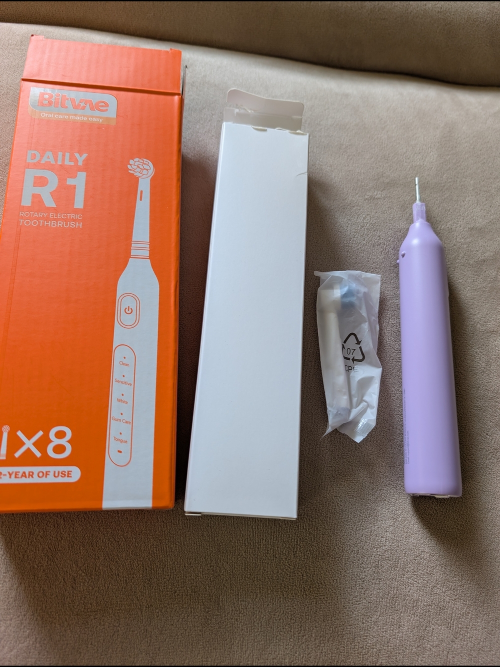 Bitvae Daily R1 Rotary Electric Toothbrush - Lavender